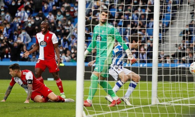 El celta cayo ante la real sociedad sin renato tapia