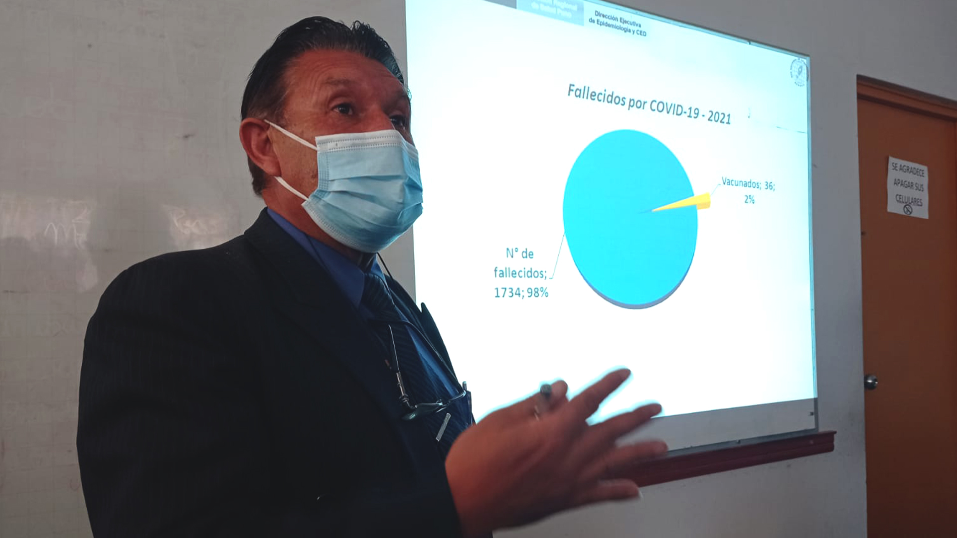 Epidemiologo y subdirector de la Direccion Regional de Salud de Puno Fredy Santiago Passara