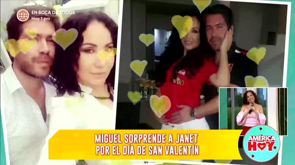 Janet barboza recibe una sorpresa de su novio