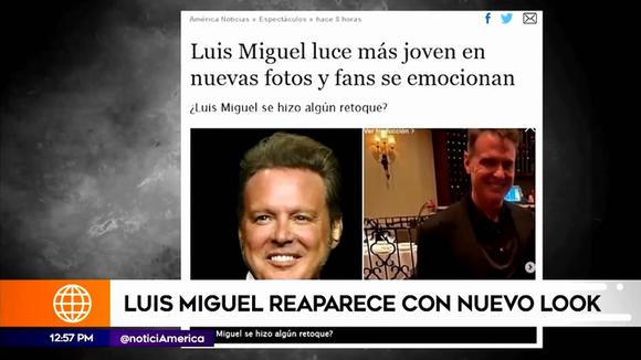 Luis miguel reaparece en las pantallas