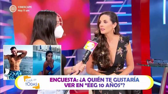 Rebeca escribans pide un eeg a luciana fuster y flavia laos