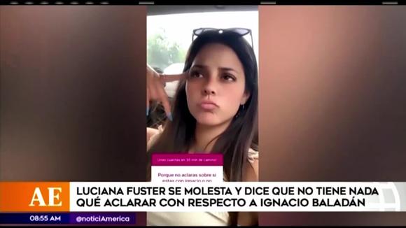 Así responde luciana fuster a la pregunta sobre su relación con ignacio baladan (17/01/20)