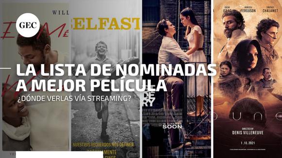 Oscar 2022: la lista de nominados a mejor película, curiosidades y dónde verlas vía streaming