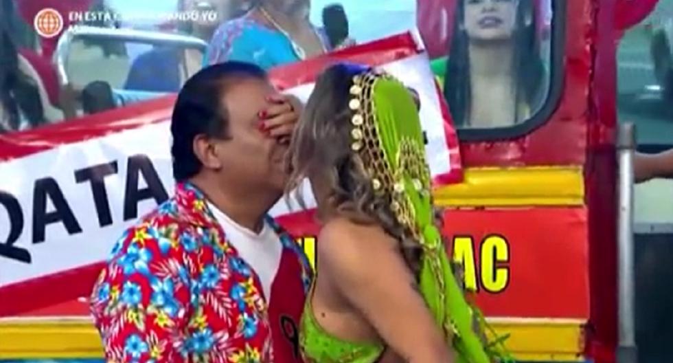 1648987347 Larissa Riquelme besa a Manolo Rojas y el comediante se