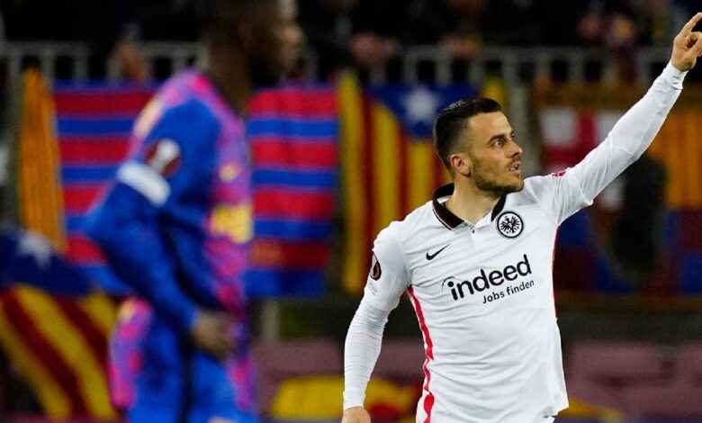 Eintracht frankfurt vencio al barcelona en el camp nou y