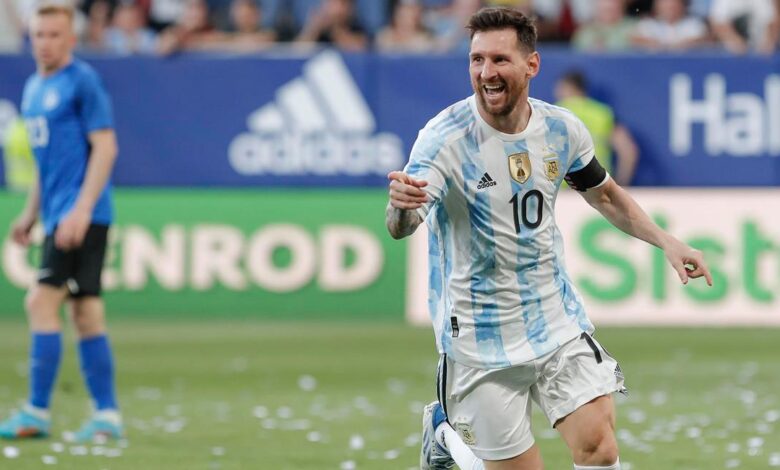 Con un repoker de lionel messi argentina derroto 5 0 a