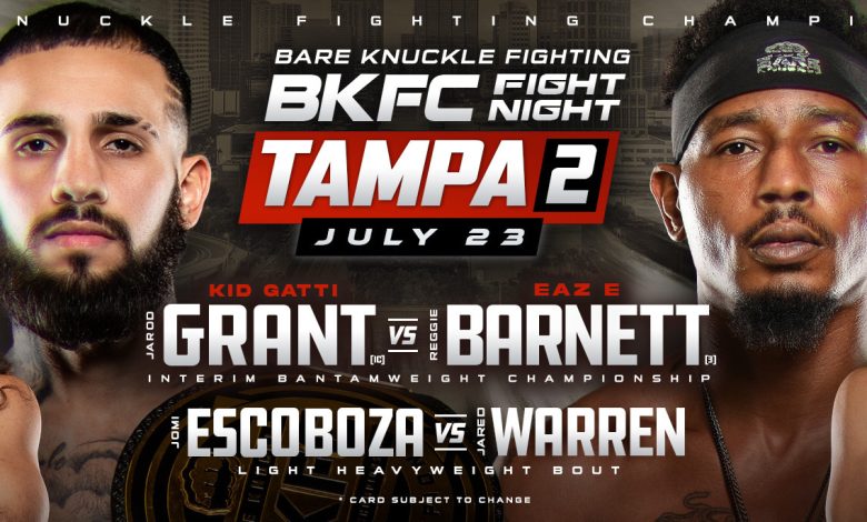 Anunciado el mapa completo de bkfc fight night tampa 2