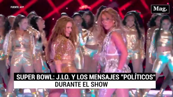 Super bowl: los mensajes "político" durante el show de shakira y jennifer lopez