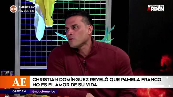 Christian domínguez dice que pamela franco no es el amor de su vida