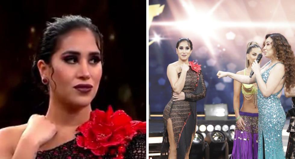 1667103649 Melissa Paredes Ese fue su gesto de malestar al volver