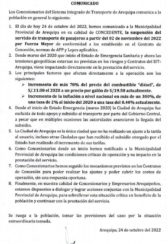 Subdirector de trafico advierte de rescision de contrato a empresas