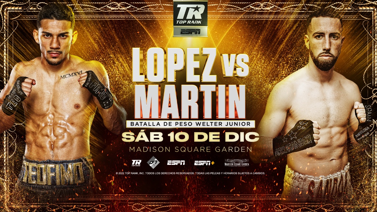 10 de diciembre Teofimo Lopez Sandor Martin se reunen en el