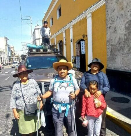 Sabino valdez de 75 anos fue al misti a pedir