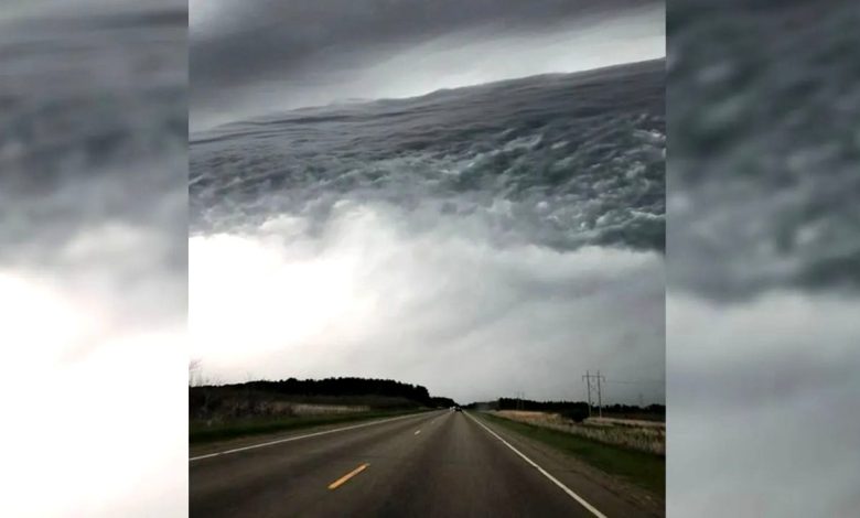 Nubes parecen oceano capturadas fotografia minnesota eeuu portada