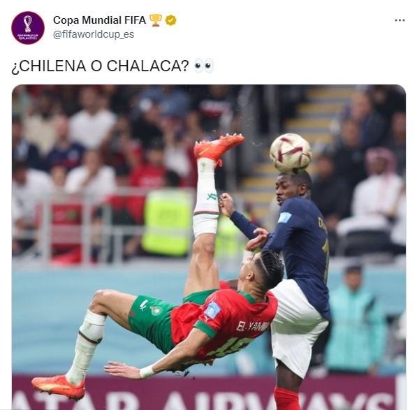 La Chalaca de El Yamiq contra Francia.  Foto: FIFA