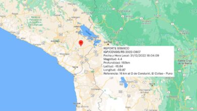 Un temblor de magnitud 44 sacudio puno la tarde del