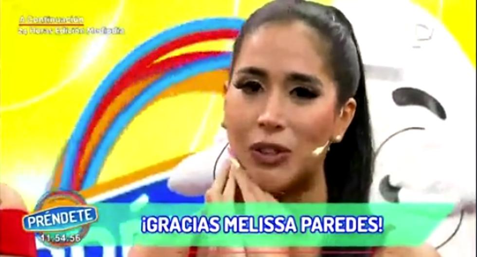 Melissa Paredes entre lagrimas se despide de Prendete No queria