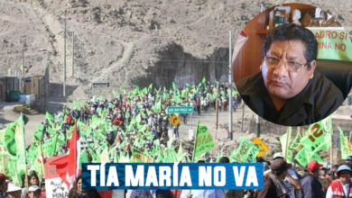 El fdta apoyara protesta en valle de tambo ante boluarte