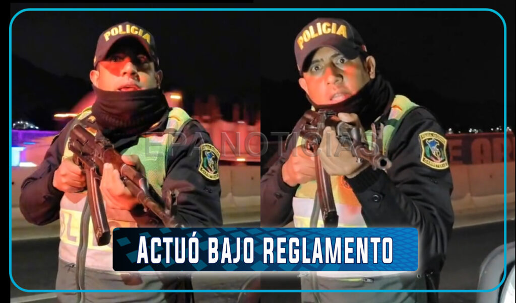 Policia interviene a conductor con fusil – EPA Noticias